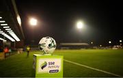 25 February 2019; A view of the match ball prior to the SSE Airtricity League Premier Division match between Bohemians and Shamrock Rovers at Dalymount Park in Dublin. Photo by Ben McShane/Sportsfile