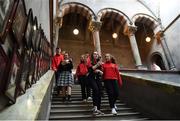 26 February 2019; Students of Luttrellstown Community College on a tour of Trinity College during the More Than A Club: Bohemians - Run The Club event at the Sports Centre, Trinity College in Dublin. Photo by David Fitzgerald/Sportsfile