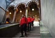 26 February 2019; Students of Luttrellstown Community College on a tour of Trinity College during the More Than A Club: Bohemians - Run The Club event at the Sports Centre, Trinity College in Dublin. Photo by David Fitzgerald/Sportsfile