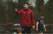 25 February 2019; Backline and attack coach Felix Jones during Munster Rugby squad training at the University of Limerick in Limerick. Photo by Diarmuid Greene/Sportsfile