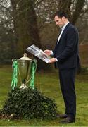 27 February 2019; The Leinster Rugby team that won a first ever Heineken Cup for the club in 2009 will be celebrated at a special gala dinner in the RDS Main Hall on the 28th May 2019. Proudly supported by Bank of Ireland, the exclusive gala dinner will celebrate the achievements of Head Coach Michael Cheika, Captain Leo Cullen, plus the rest of the coaching and playing team that took home a maiden European title. At Leinster Rugby HQ in UCD today to launch the gala dinner were former Leinster Rugby players Shane Jennings and Gordon D’Arcy as well as Leinster Rugby CEO Mick Dawson. Proceeds from ticket sales will go towards the Leinster Rugby Centres of Excellence project and a nominated charity of the 2009 team, CMRF Crumlin. Leinster Rugby is grateful to Bank of Ireland, the InterContinental Dublin, Communicorp and Diageo for their support of the gala dinner. To register your interest, email events@leinsterrugby.ie. Pictured is former Leinster Rugby player Shane Jennings at Leinster Rugby HQ in Belfield, Dublin. Photo by Seb Daly/Sportsfile
