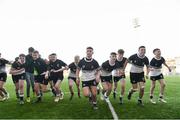 27 February 2019; Newbridge College players celebrate after the Bank of Ireland Leinster Schools Junior Cup Quarter-Final match between Newbridge College and Clongowes Wood College at Energia Park in Donnybrook, Dublin. Photo by Matt Browne/Sportsfile