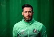 28 Febraury 2019; Shamrock Rovers manager Stephen Bradley poses for a portrait during a Shamrock Rovers Media Day at the Roadstone Group Sports Club in Kingswood, Dublin. Photo by Stephen McCarthy/Sportsfile