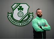 28 Febraury 2019; Goalkeeper Alan Mannus poses for a portrait during a Shamrock Rovers Media Day at the Roadstone Group Sports Club in Kingswood, Dublin. Photo by Stephen McCarthy/Sportsfile