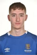 28 February 2019; John Martin during Waterford FC Squad Portraits 2019 at the Regional Sports Centre in Waterford. Photo by Matt Browne/Sportsfile