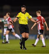 22 February 2019; Referee Robert Hennessy Rovers during the SSE Airtricity League Premier Division match between Shamrock Rovers and Derry City at Tallaght Stadium in Dublin. Photo by Seb Daly/Sportsfile