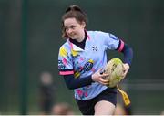 28 February 2019; Action from the Leinster Rugby Girls Metro Tag Rugby Blitz featuring TCS at Clontarf All-Weather Pitches in Dublin. Photo by Stephen McCarthy/Sportsfile