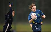 28 February 2019; Action from the Leinster Rugby Girls Metro Tag Rugby Blitz featuring Hartstown and Mary's Baldoyle at Clontarf All-Weather Pitches in Dublin. Photo by Stephen McCarthy/Sportsfile