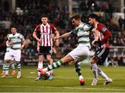 22 February 2019; Ronan Finn of Shamrock Rovers in action against Gerardo Bruna of Derry City during the SSE Airtricity League Premier Division match between Shamrock Rovers and Derry City at Tallaght Stadium in Dublin. Photo by Seb Daly/Sportsfile