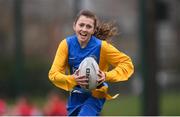 28 February 2019; Action from the Leinster Rugby Girls Metro Tag Rugby Blitz featuring Ringsend at Clontarf All-Weather Pitches in Dublin. Photo by Stephen McCarthy/Sportsfile