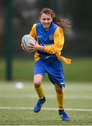28 February 2019; Action from the Leinster Rugby Girls Metro Tag Rugby Blitz featuring Ringsend at Clontarf All-Weather Pitches in Dublin. Photo by Stephen McCarthy/Sportsfile