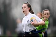 28 February 2019; Action from the Leinster Rugby Girls Metro Tag Rugby Blitz featuring St Louis at Clontarf All-Weather Pitches in Dublin. Photo by Stephen McCarthy/Sportsfile