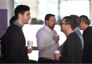 1 March 2019; Guests network prior to the UEFA Masterclass in partnership with the Federation of Irish Sport at the Aviva Stadium in Dublin. Photo by Seb Daly/Sportsfile