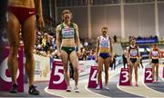 1 March 2019; Siofra Cleirigh Buttner of Ireland, second from left, ahead of competing in the Women's 800m event during day one of the European Indoor Athletics Championships at Emirates Arena in Glasgow, Scotland. Photo by Sam Barnes/Sportsfile