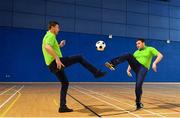 1 March 2019; Former Republic of Ireland international Niall Quinn and Patrick Furlong during a training session with Special Olympics Team Ireland at the Sport Ireland National Indoor Arena in Blanchardstown, Dublin, ahead of their departure to the Special Olympic World Games 2019 in Abu Dhabi. Photo by Ramsey Cardy/Sportsfile