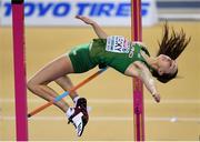 1 March 2019; Sommer Lecky of Ireland competing in the Women's High Jump event during day one of the European Indoor Athletics Championships at Emirates Arena in Glasgow, Scotland. Photo by Sam Barnes/Sportsfile