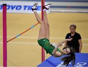 1 March 2019; Sommer Lecky of Ireland competing in the Women's High Jump event during day one of the European Indoor Athletics Championships at Emirates Arena in Glasgow, Scotland. Photo by Sam Barnes/Sportsfile