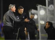 1 March 2019; Bohemians manager Keith Long gestures towards the bench during the SSE Airtricity League Premier Division match between Waterford and Bohemians at the RSC in Waterford. Photo by Harry Murphy/Sportsfile