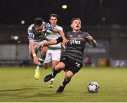 1 March 2019; Sean Murray of Dundalk in action against Aaron McEneff of Shamrock Rovers during the SSE Airtricity League Premier Division match between Shamrock Rovers and Dundalk at Tallaght Stadium in Dublin. Photo by Seb Daly/Sportsfile