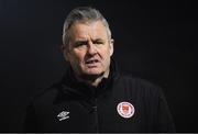 1 March 2019; St Patrick's Athletic manager Harry Kenny at haf-time during the SSE Airtricity League Premier Division match between UCD and St Patrick's Athletic at the UCD Bowl in Belfield, Dublin. Photo by Piaras Ó Mídheach/Sportsfile