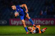 1 March 2019; Adam Byrne of Leinster is tackled by Shaun Venter of Toyota Cheetahs during the Guinness PRO14 Round 17 match between Leinster and Toyota Cheetahs at the RDS Arena in Dublin. Photo by Ramsey Cardy/Sportsfile