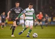 1 March 2019; Trevor Clarke of Shamrock Rovers in action against Daniel Kelly of Dundalk during the SSE Airtricity League Premier Division match between Shamrock Rovers and Dundalk at Tallaght Stadium in Dublin. Photo by Ben McShane/Sportsfile
