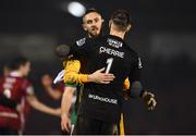 1 March 2019; Mark McNulty of Cork City and Peter Cherrie of Derry City following the SSE Airtricity League Premier Division match between Cork City and Derry City at Turners Cross in Cork. Photo by Eóin Noonan/Sportsfile