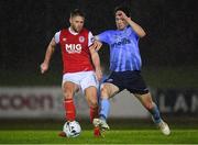 1 March 2019; Conor Clifford of St Patrick's Athletic in action against Richie O'Farrell of UCD during the SSE Airtricity League Premier Division match between UCD and St Patrick's Athletic at the UCD Bowl in Belfield, Dublin. Photo by Piaras Ó Mídheach/Sportsfile