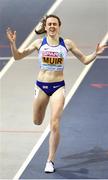 1 March 2019; Laura Muir of Great Britain wins the Women's 3000m event during day one of the European Indoor Athletics Championships at Emirates Arena in Glasgow, Scotland. Photo by Sam Barnes/Sportsfile