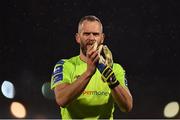 1 March 2019; Alan Mannus of Shamrock Rovers acknowledges his side's supporters following the SSE Airtricity League Premier Division match between Shamrock Rovers and Dundalk at Tallaght Stadium in Dublin. Photo by Seb Daly/Sportsfile