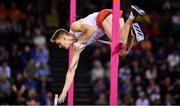 1 March 2019; Piotr Lisek of Poland competing in the Men's Pole Vault event during day one of the European Indoor Athletics Championships at Emirates Arena in Glasgow, Scotland. Photo by Sam Barnes/Sportsfile