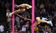 1 March 2019; Authorised Neutal Athlete Georgiy Gorokhov competing in the Men's Pole Vault event during day one of the European Indoor Athletics Championships at Emirates Arena in Glasgow, Scotland. Photo by Sam Barnes/Sportsfile