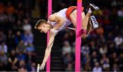 1 March 2019; Robert Sobera of Poland competing in the Men's Pole Vault event during day one of the European Indoor Athletics Championships at Emirates Arena in Glasgow, Scotland. Photo by Sam Barnes/Sportsfile