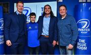 1 March 2019; Leinster players Ciarán Frawley, left, and James Lowe with supporters in the Blue Room prior to the Guinness PRO14 Round 17 match between Leinster and Toyota Cheetahs at the RDS Arena in Dublin. Photo by Brendan Moran/Sportsfile