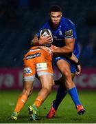 1 March 2019; Adam Byrne of Leinster is tackled by Benhard Janse van Rensburg of Toyota Cheetahs during the Guinness PRO14 Round 17 match between Leinster and Toyota Cheetahs at the RDS Arena in Dublin. Photo by Ramsey Cardy/Sportsfile