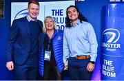 1 March 2019; Leinster players Ciarán Frawley, left, and James Lowe with supporters in the Blue Room prior to the Guinness PRO14 Round 17 match between Leinster and Toyota Cheetahs at the RDS Arena in Dublin. Photo by Brendan Moran/Sportsfile