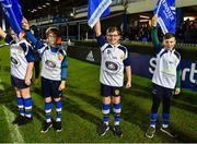 1 March 2019; Edenderr RFC half-time minis team prepare to wave out theteams prior to the Guinness PRO14 Round 17 match between Leinster and Toyota Cheetahs at the RDS Arena in Dublin. Photo by Brendan Moran/Sportsfile