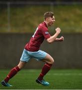 2 March 2019; Luke Kennedy of Cobh Ramblers celebrates after scoring his side's first goal of the game during the SSE Airtricity Under-17 National League match between Cobh Ramblers and Kerry at Ballea Park in Carrigaline, Cork. Photo by Eóin Noonan/Sportsfile