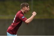 2 March 2019; Luke Kennedy of Cobh Ramblers celebrates after scoring his side's first goal of the game during the SSE Airtricity Under-17 National League match between Cobh Ramblers and Kerry at Ballea Park in Carrigaline, Cork. Photo by Eóin Noonan/Sportsfile