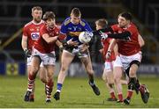 2 March 2019; Liam Casey of Tipperary in action against Ian Maguire, left, and Cillian O'Hanlon of Cork  during the Allianz Football League Division 2 Round 5 match between Tipperary and Cork at Semple Stadium in Thurles, Tipperary. Photo by Matt Browne/Sportsfile