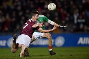 2 March 2019; Johnny Heaney of Galway in action against Jason Doherty of Mayo during the Allianz Football League Division 1 Round 5 match between Mayo and Galway at Elverys MacHale Park in Castlebar, Mayo. Photo by Piaras Ó Mídheach/Sportsfile