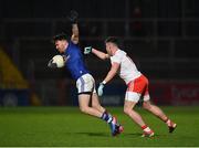 2 March 2019; Conor Moynagh of Cavan in action against Connor McAliskey of Tyrone during the Allianz Football League Division 1 Round 5 match between Tyrone and Cavan at Healy Park in Omagh, Tyrone. Photo by Seb Daly/Sportsfile