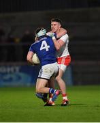 2 March 2019; Conor Moynagh of Cavan tussles with Connor McAliskey of Tyrone during the Allianz Football League Division 1 Round 5 match between Tyrone and Cavan at Healy Park in Omagh, Tyrone. Photo by Seb Daly/Sportsfile