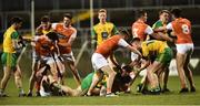 2 March 2019; Both teams become involved in a dispute during an incident in the first half during the Allianz Football League Division 2 Round 5 match between Donegal and Armagh at MacCumhail Park in Ballybofey, Donegal. Photo by Oliver McVeigh/Sportsfile