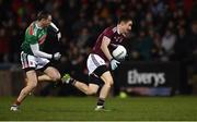 2 March 2019; Antaine Ó Laoí of Galway gets away from Keith Higgins of Mayo during the Allianz Football League Division 1 Round 5 match between Mayo and Galway at Elverys MacHale Park in Castlebar, Mayo. Photo by Piaras Ó Mídheach/Sportsfile