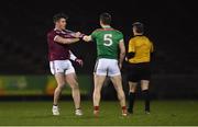 2 March 2019; Lee Keegan of Mayo tangles with Shane Walsh of Galway during the Allianz Football League Division 1 Round 5 match between Mayo and Galway at Elverys MacHale Park in Castlebar, Mayo. Photo by Piaras Ó Mídheach/Sportsfile