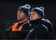 2 March 2019; Cavan manager Mickey Graham, right, during the Allianz Football League Division 1 Round 5 match between Tyrone and Cavan at Healy Park in Omagh, Tyrone. Photo by Seb Daly/Sportsfile