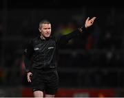 2 March 2019; Referee Padraig Hughes during the Allianz Football League Division 1 Round 5 match between Tyrone and Cavan at Healy Park in Omagh, Tyrone. Photo by Seb Daly/Sportsfile