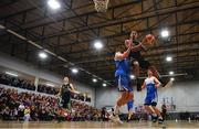 2 March 2019; Kendall Williams of Garvey's Tralee Warriors goes up for a basket during the Basketball Ireland Men's Superleague match between Garvey's Tralee Warriors and Maree at the Tralee Sports Complex in Tralee, Co. Kerry. Photo by Brendan Moran/Sportsfile