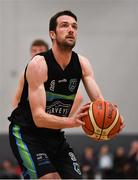 2 March 2019; Eoin Quigley of Garvey's Tralee Warriors during the Basketball Ireland Men's Superleague match between Garvey's Tralee Warriors and Maree at the Tralee Sports Complex in Tralee, Co. Kerry. Photo by Brendan Moran/Sportsfile